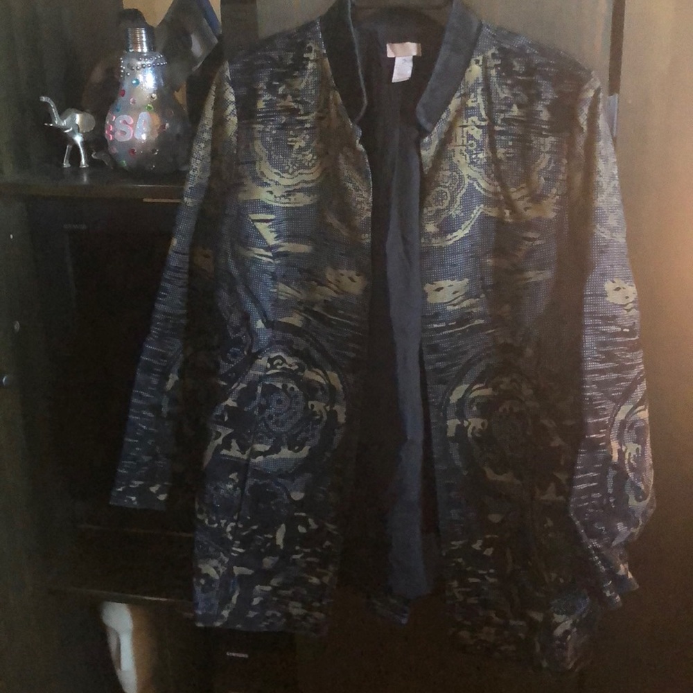 Nero collar 3/4 Dinner jet. Blk velvet collar w Blk velvet around gold pattern